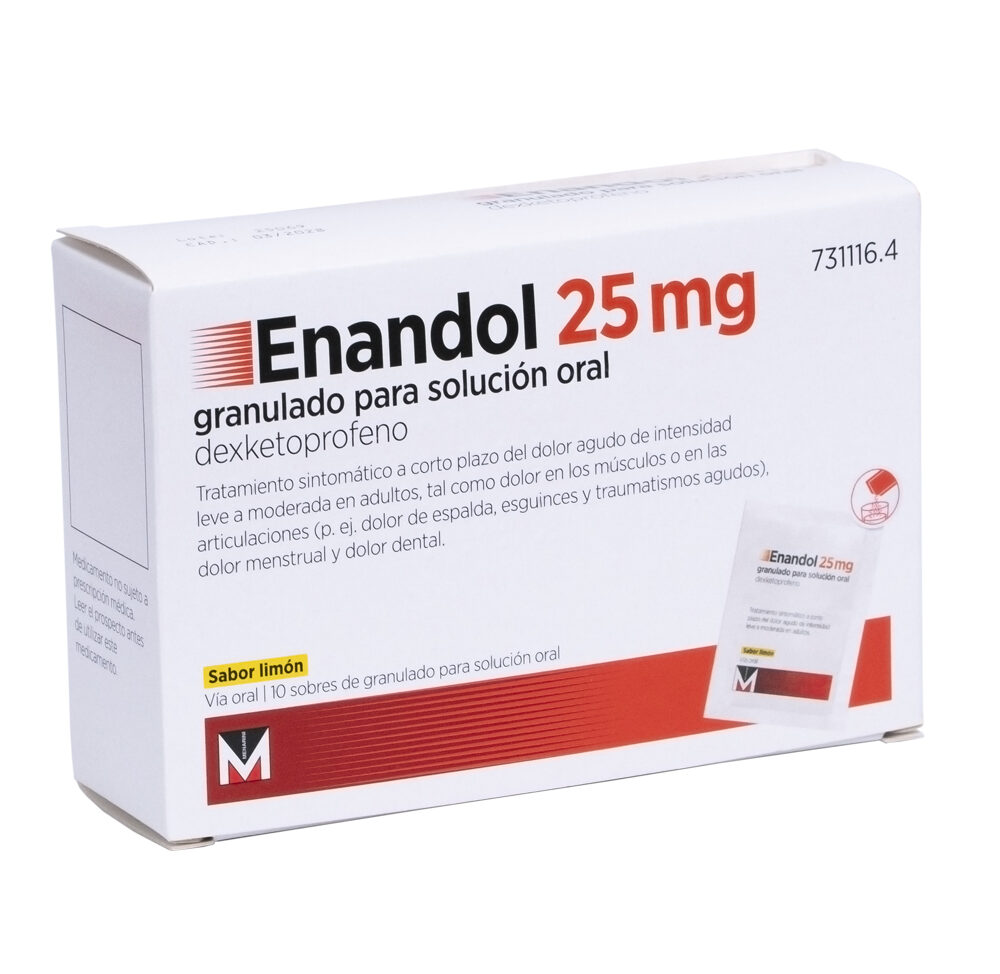 ENANDOL 25 MG GRANULADO PARA SOLUCIÓN ORAL